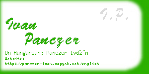 ivan panczer business card